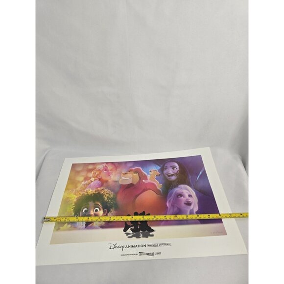 Disney Animation Immersive Experience Print Poster 2023 Lion King Encanto Frozen - Picture 5 of 6